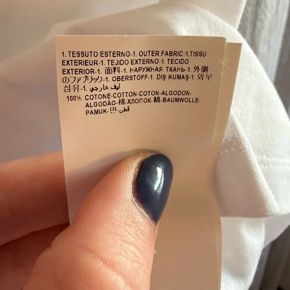 Versace Classic White Tee w/ Safety Pin Print - Picture 6 of 8